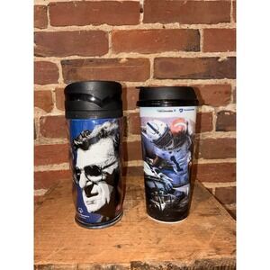Penn‎ State Nittany Lions 2 Travel Mugs Joe Paterno NCAA Throwback Collection